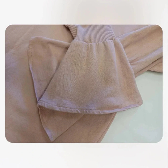 Zara Dusty Rose Tunic Mini Bell Sleeve Dress Size Small - Picture 8 of 10